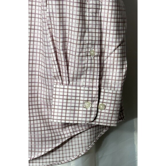 Pronto Uomo Dress Shirt Sz 17.5 36/37 Tall No Iron Classic Fit Egyptian Cotton - Picture 4 of 12